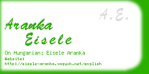 aranka eisele business card